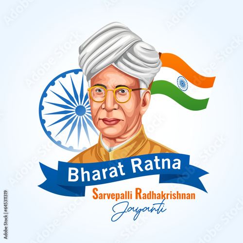 Happy Teacher's Day and Education Day, 5 September banner design template.