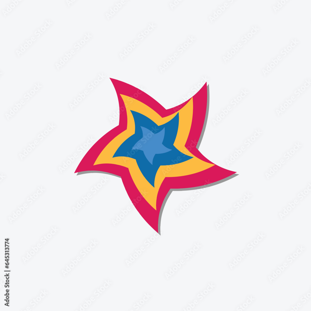 Obraz premium abstract star logo