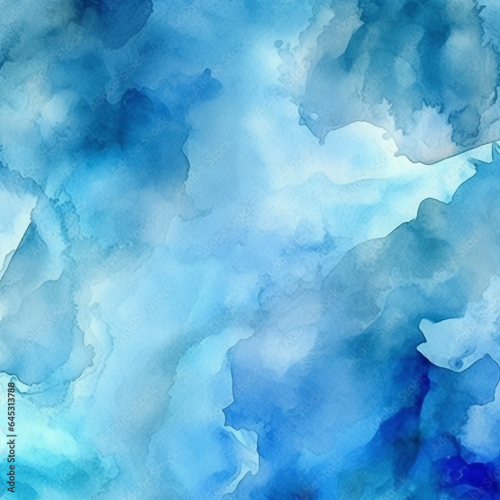 Obraz premium Abstract blue watercolor background 