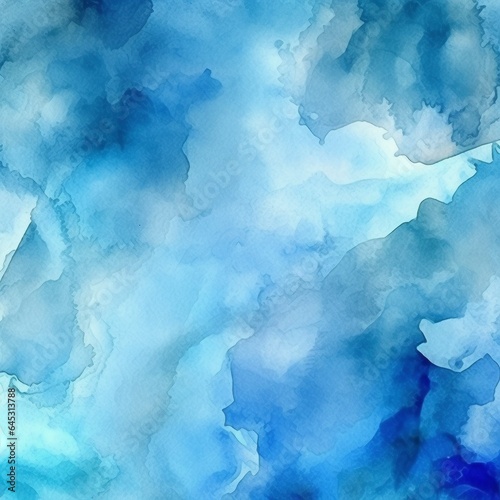 Abstract blue watercolor background 