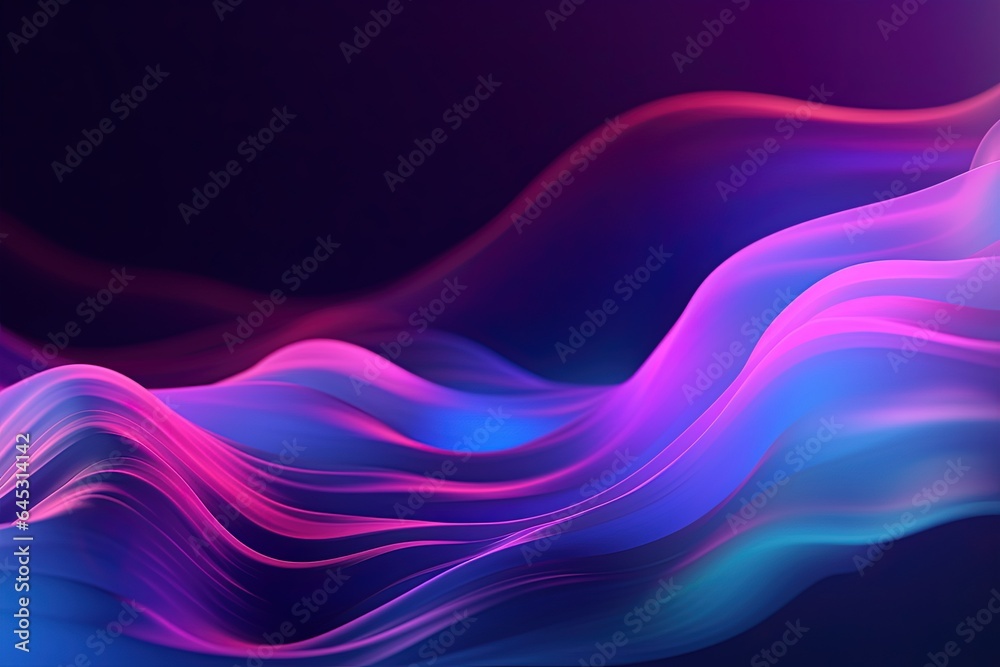 abstract futuristic background with pink blue glowing neon moving high speed wave lines and bokeh lights. Data transfer concept Fantastic wallpaper