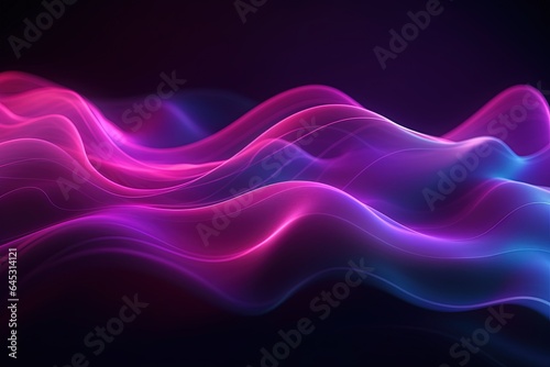 abstract futuristic background with pink blue glowing neon moving high speed wave lines and bokeh lights. Data transfer concept Fantastic wallpaper