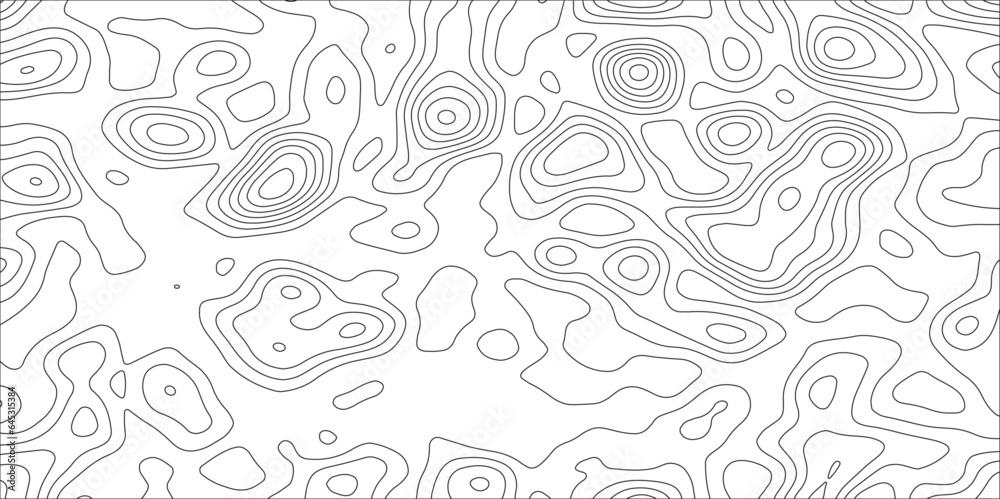 Retro topographic map.White wave paper curved reliefs abstract background .Modern design with White background with topographic wavy pattern design. Contour maps. Vector illustration.