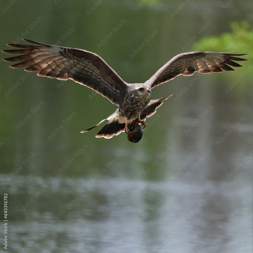 Obraz premium Endangered Snail Kite Paynes Prairie State Park Micanopy Gainesville Florida 