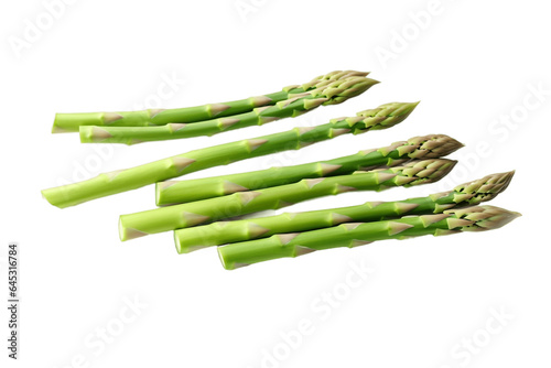 Asparagus Isolated on Transparent Background. Generative Ai.