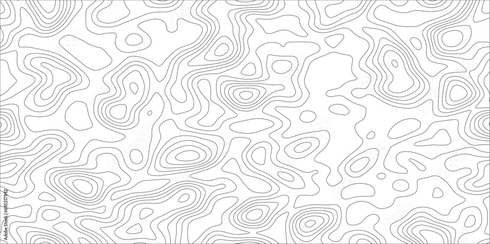  Retro topographic map.White wave paper curved reliefs abstract background .Modern design with White background with topographic wavy pattern design. Contour maps. Vector illustration.