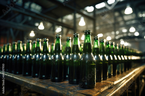 beer bottles brewery warehouse