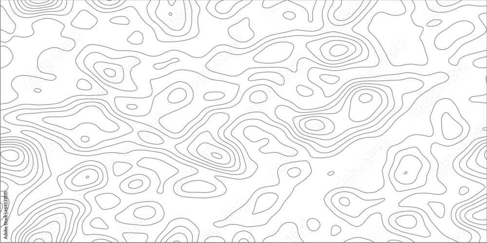  Retro topographic map.White wave paper curved reliefs abstract background .Modern design with White background with topographic wavy pattern design. Contour maps. Vector illustration.