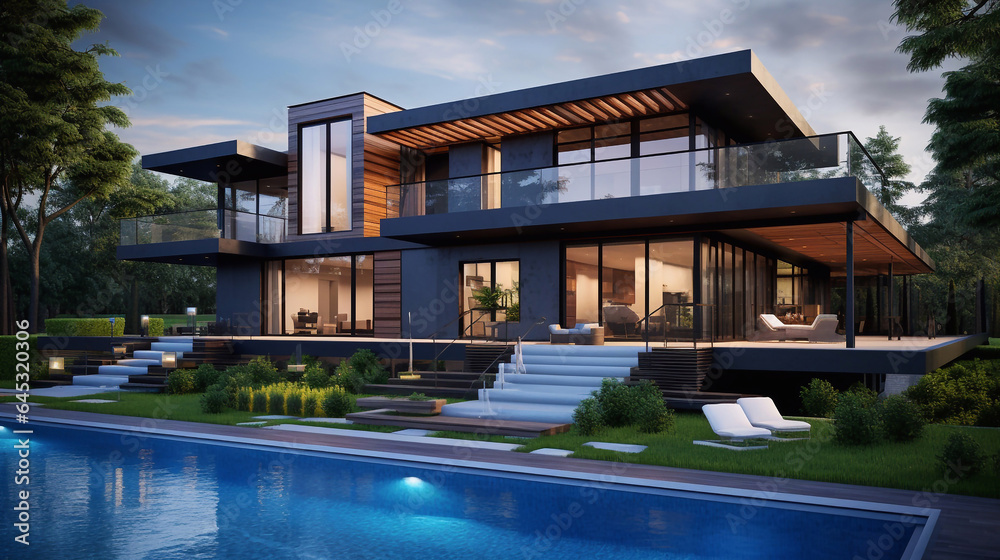 modern villa home design for modern house design