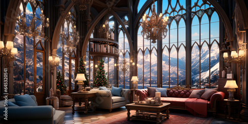 interior design in fantasy style, hotel, house