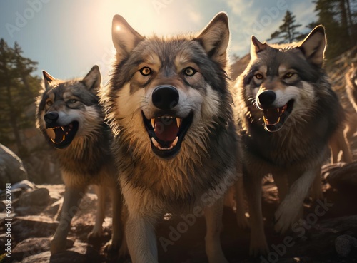 A group of wolves