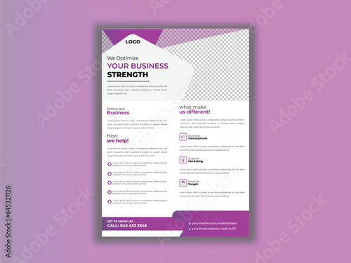 Modern template, in red color, and modern design, perfect for creative professional business.