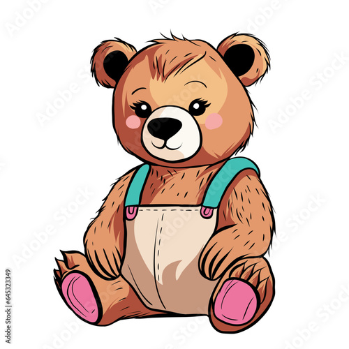Bear wearing a shirt