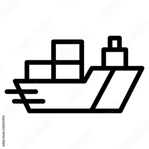 cargo ship icon. sea transportation symbols. oil tanker and lng tanker