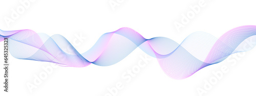 Abstract colorful blue, pink blend wave lines and technology background. Modern colorful flowing wave lines and glowing moving lines. Futuristic technology and sound wave lines background.