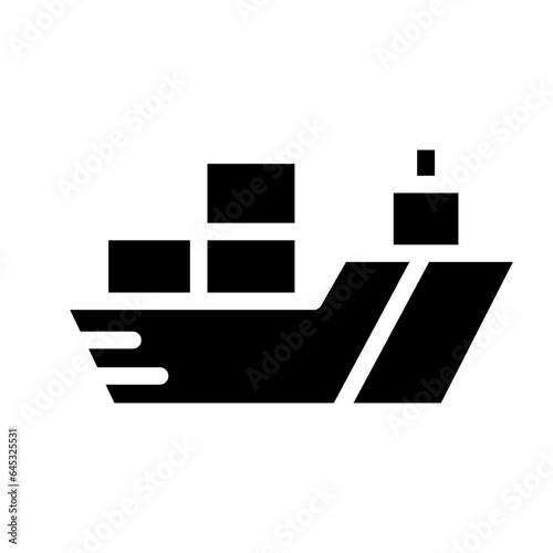 cargo ship icon. sea transportation symbols. oil tanker and lng tanker