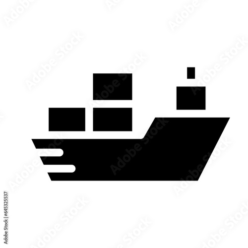 cargo ship icon. sea transportation symbols. oil tanker and lng tanker