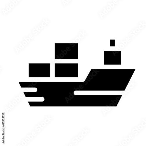 cargo ship icon. sea transportation symbols. oil tanker and lng tanker