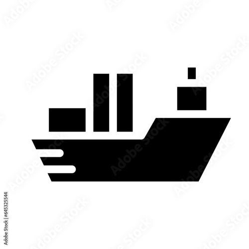 cargo ship icon. sea transportation symbols. oil tanker and lng tanker