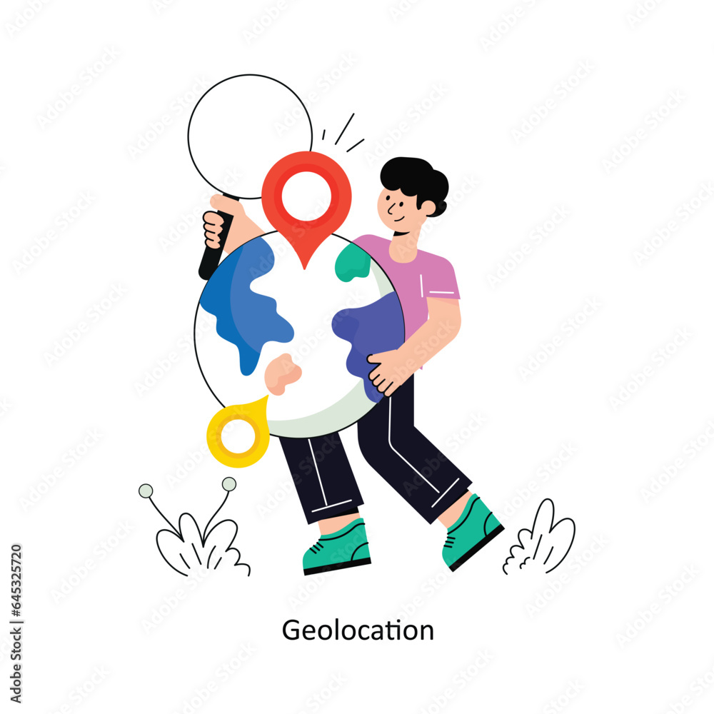 Geo location Flat Style Design Vector illustration. Stock illustration Geo location Flat Style Design Vector illustration. Stock illustration