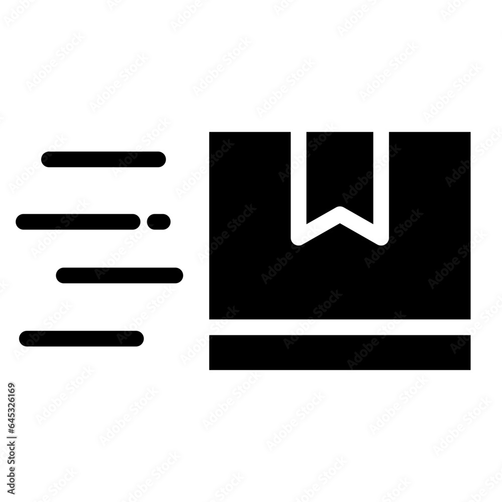Box icon. Empty open shipping box or unboxing line art Box icon. Empty open shipping box or unboxing line art
