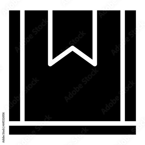 Box icon. Empty open shipping box or unboxing line art