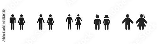 Men's and women's toilet icon.