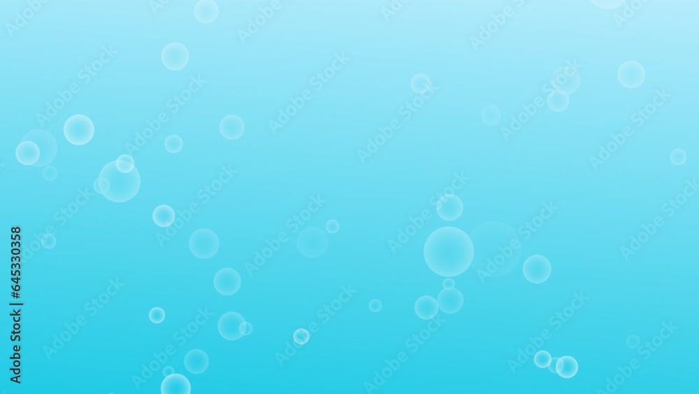 Water Bubble On Gradient Blue Motion Background Water Bubble On Gradient Blue Motion Background