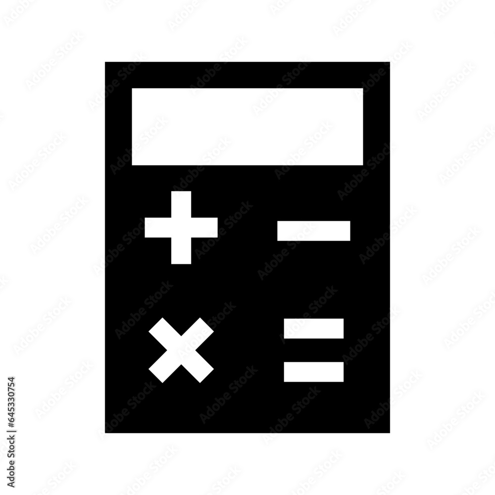 Calculator icon vector. Savings, finances sign isolated on white Calculator icon vector. Savings, finances sign isolated on white
