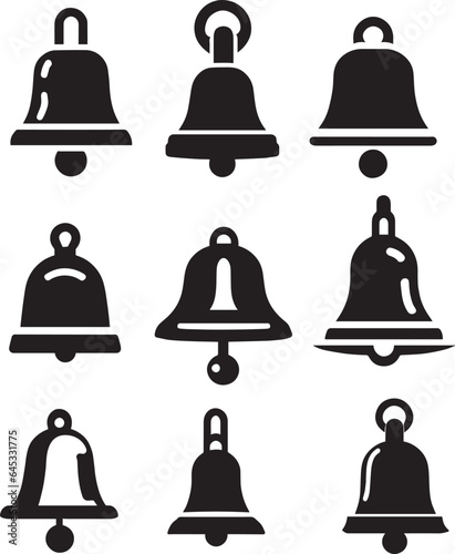 Bell Icon vector illustration black color