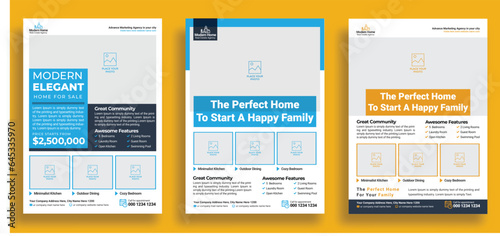 Real Estate Business Flyer Template, Property Sale Flyer Design, Real Estate Flyer Design bundle, property sale flyer