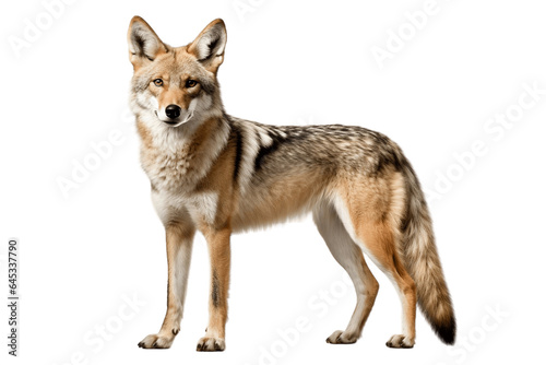 Fierce Jackal Portrait Isolated on a Transparent PNG Background. Generative Ai © Haider