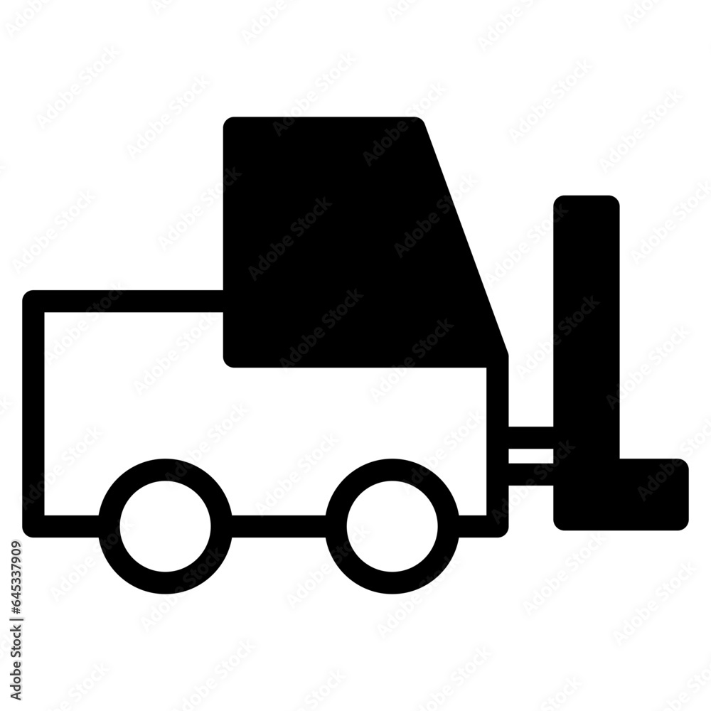 forklift icon symbol for graphic and web design forklift icon symbol for graphic and web design