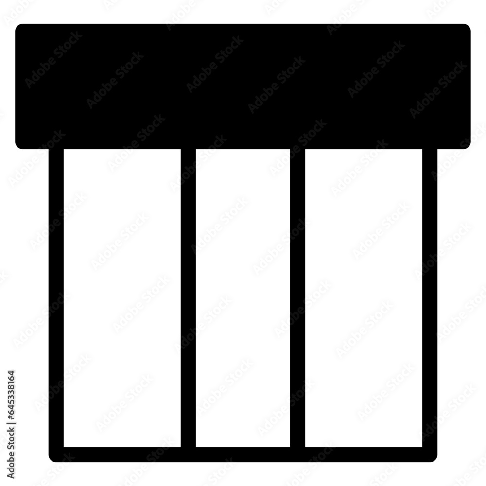 Box line icons. Empty open shipping box or unboxing line art Box line icons. Empty open shipping box or unboxing line art