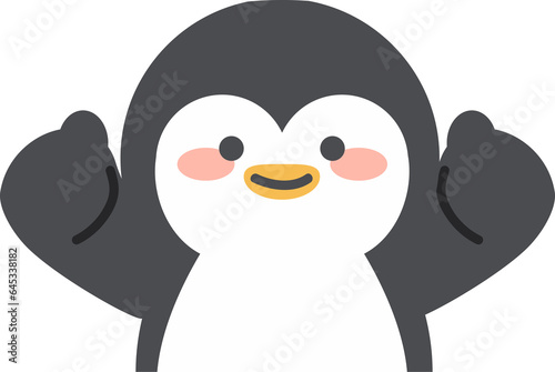 cute adorable penguin thumb up