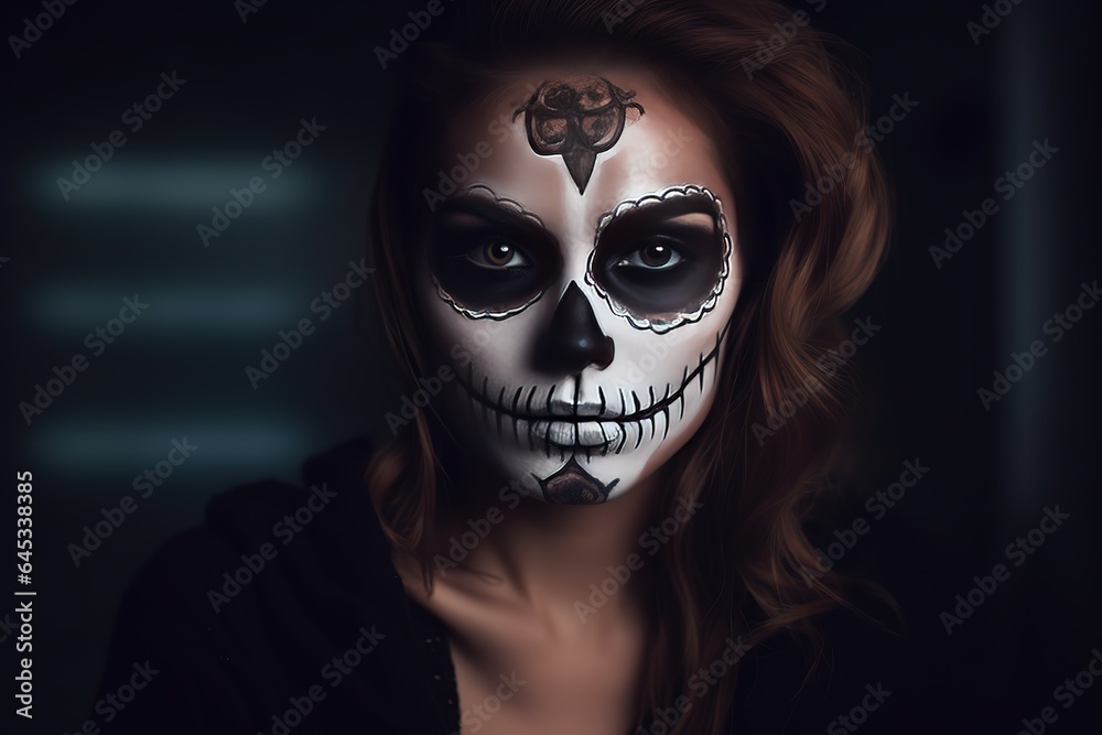 Happy Halloween Concept. Halloween Background. Halloween Theme. Generative Ai