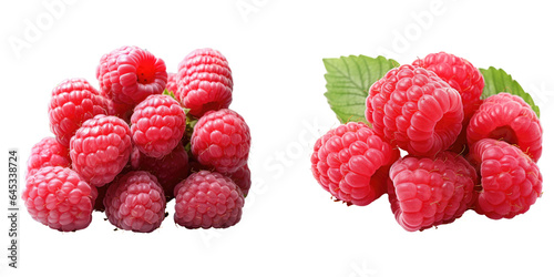 Ripe red fruits transparent background