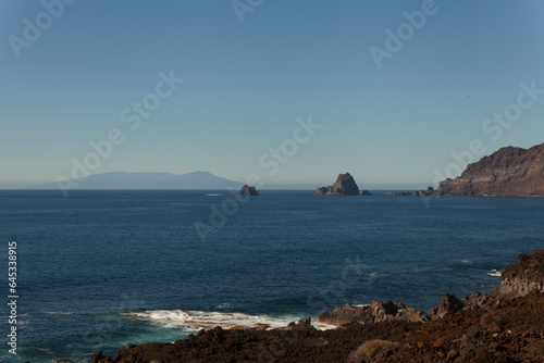 Los Roques de Salmor con la Isla de La Palma. photo