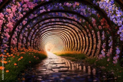 tunnel of flowers