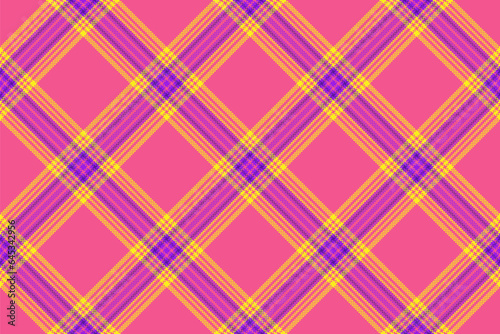 Check fabric pattern of tartan plaid seamless with a texture textile vector background.