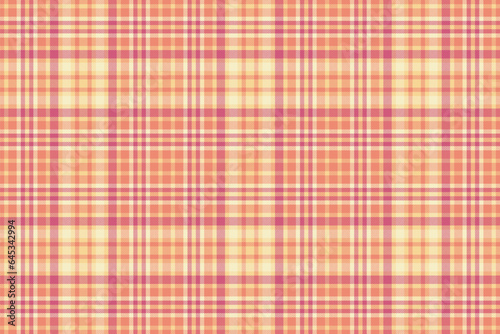 Seamless background textile of plaid check tartan with a vector fabric texture pattern.