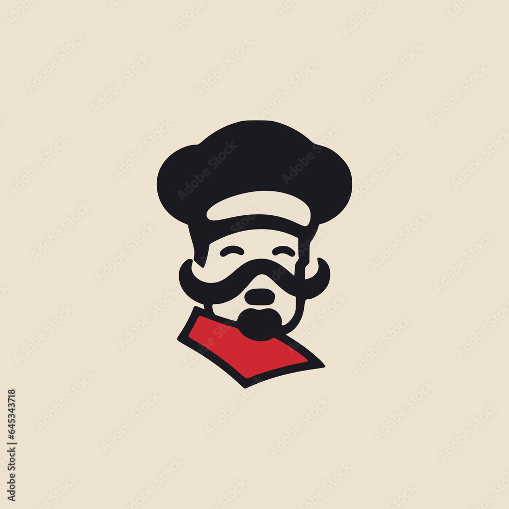 simple cute chef restaurant food meal logo vector illustration template design simple cute chef restaurant food meal logo vector illustration template design
