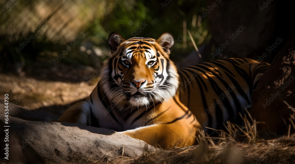 Obraz premium Bengal Tiger, Wild Animal - Generative AI