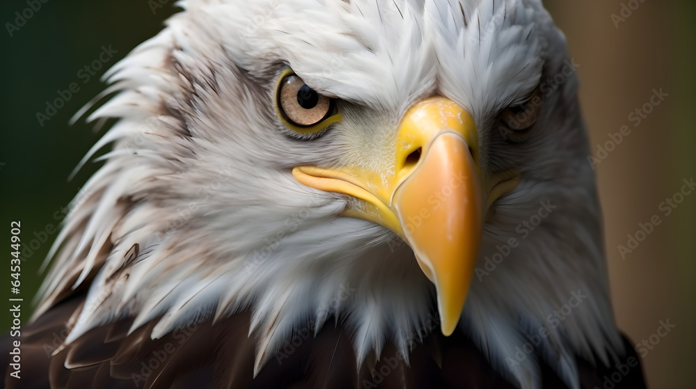 Obraz premium Bald Eagle Wild Animal - Generative AI