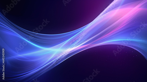 Fond d'écran de courbes abstraites violettes et roses » IA générative
