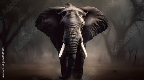 African elephant, majestic, Wild Animal - Generative AI © DigitalArtNow