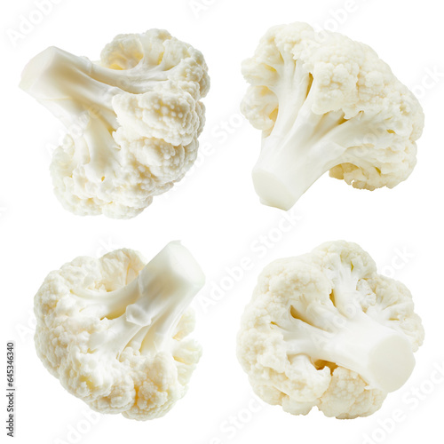 Cauliflower with clipping path isolated