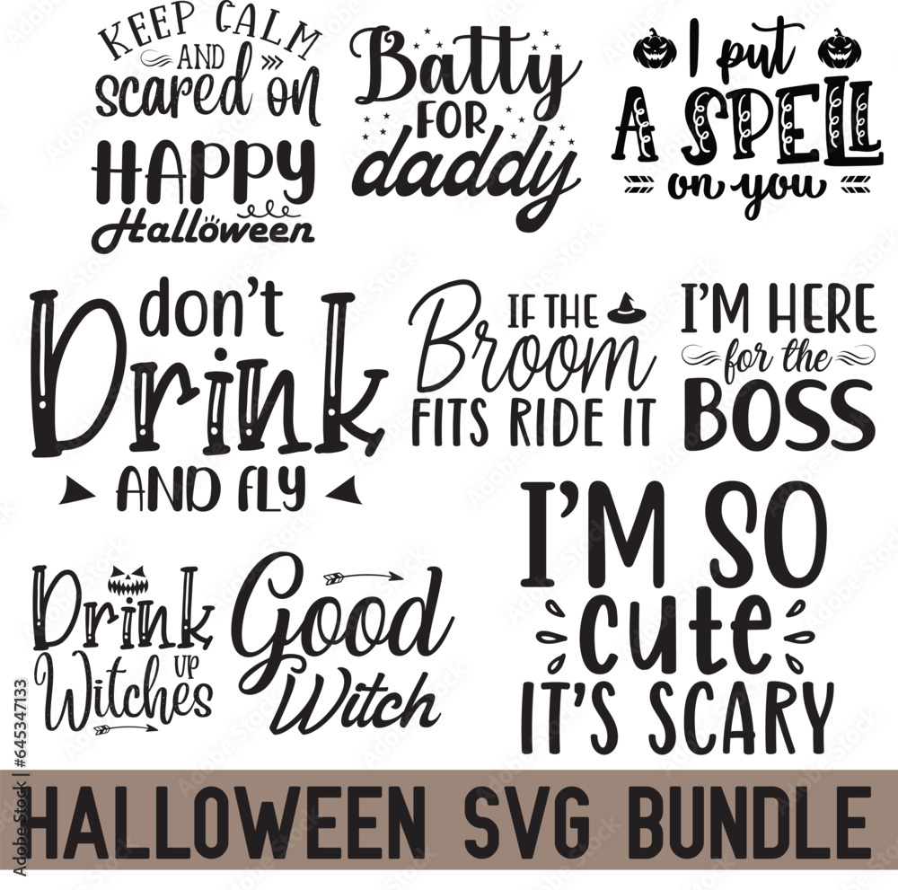 Obraz premium Halloween SVG Bundle 2