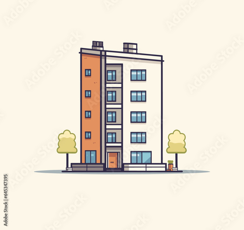 illustration of building  apartment