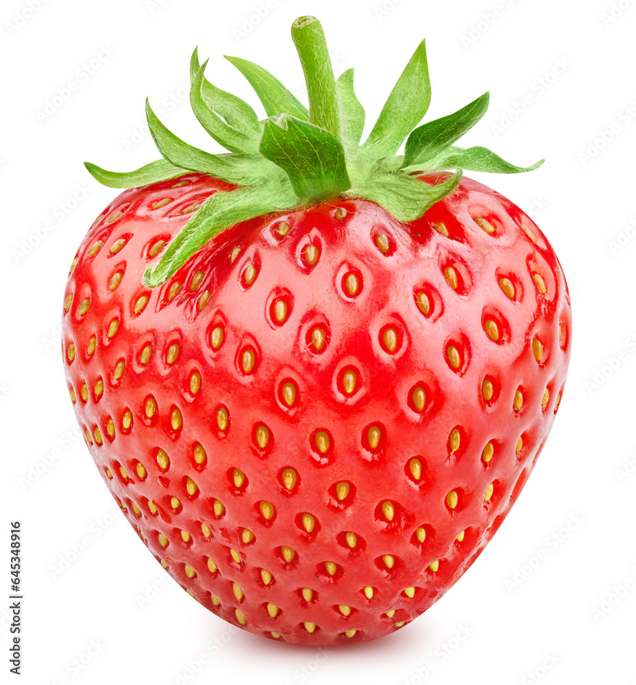 Red strawberry isolated on white Red strawberry isolated on white